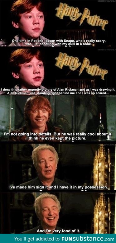 Alan Rickman and Rupert Grint make for a series of amusing events