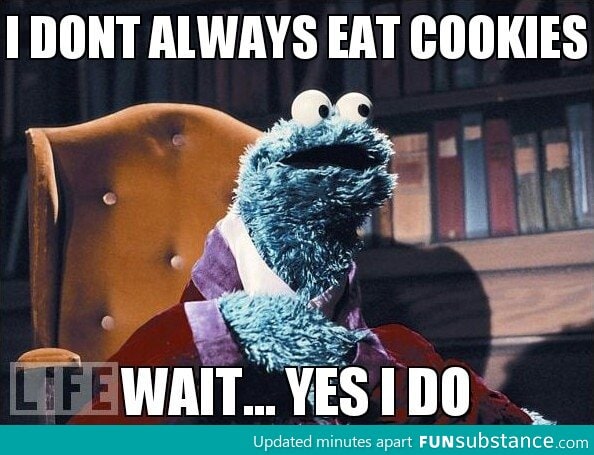 cookie monster!!!