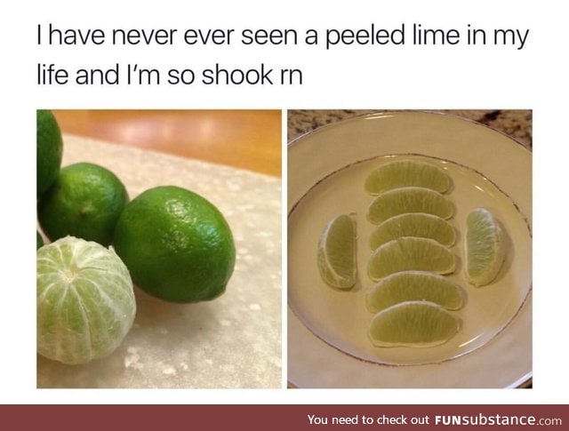 Peeled lime