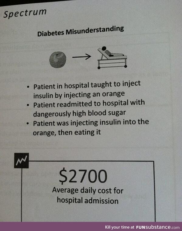 Diabetes misunderstanding