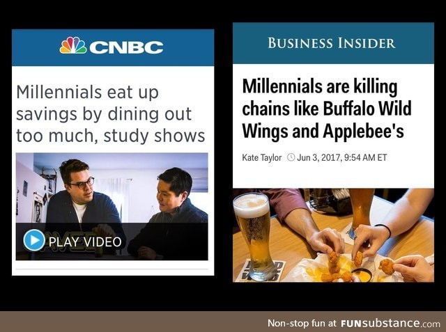 Blame it all on Millennials