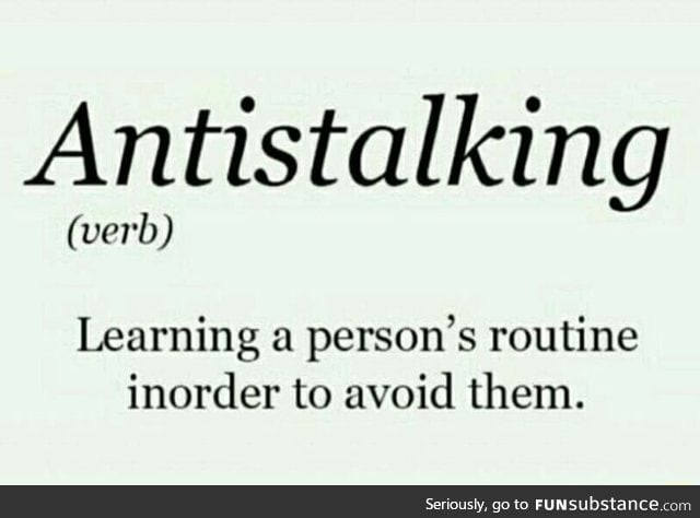 Definition of antistalking