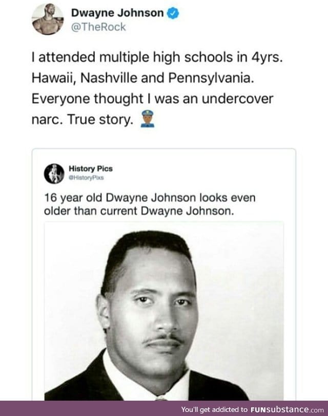 Dwayne The Rock Johnson, ladies and gentlemen