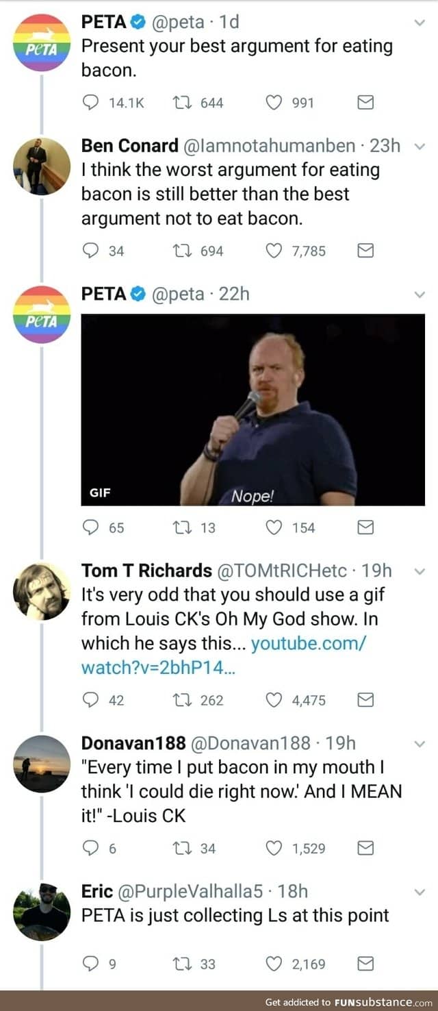 PETA you embarrass yourself