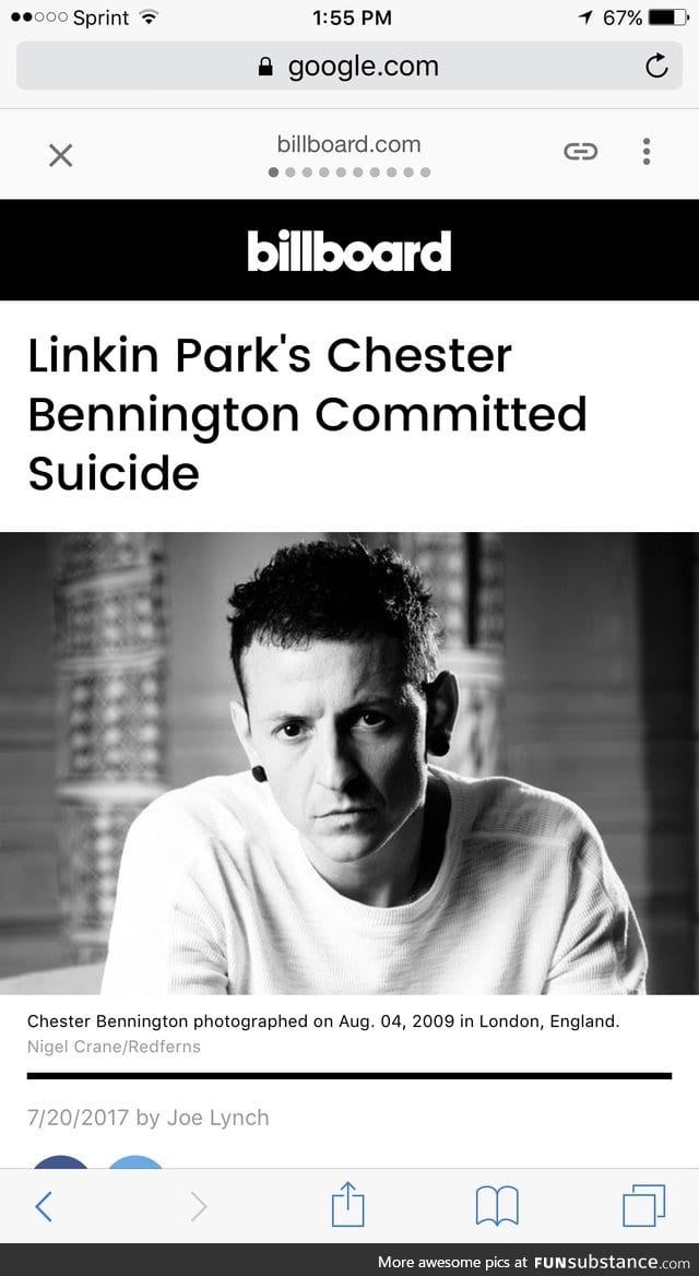 Chester Bennington committed suicide