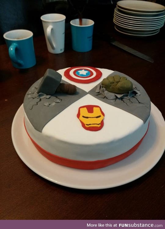 The avengers cake