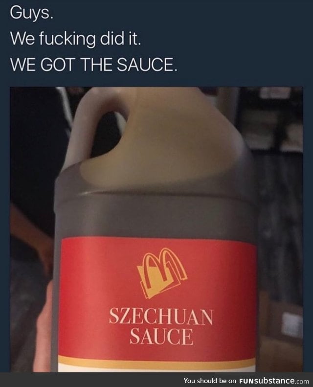 Szechuan sauce is finally released