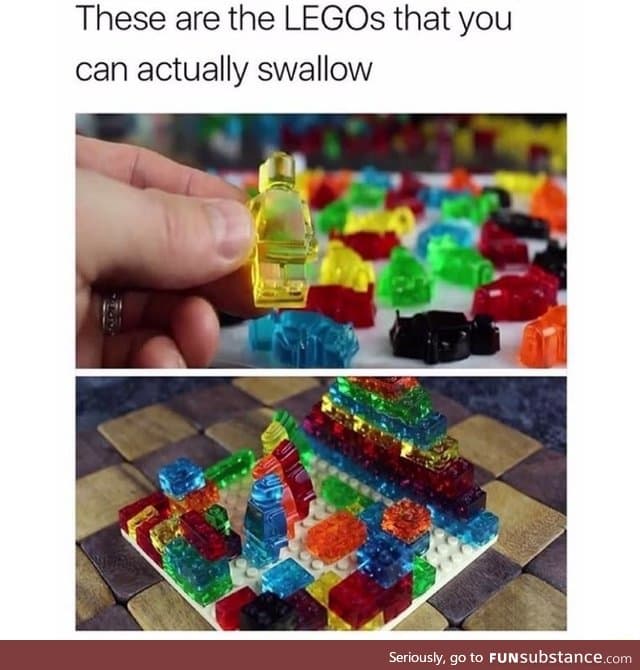 Edible LEGOs