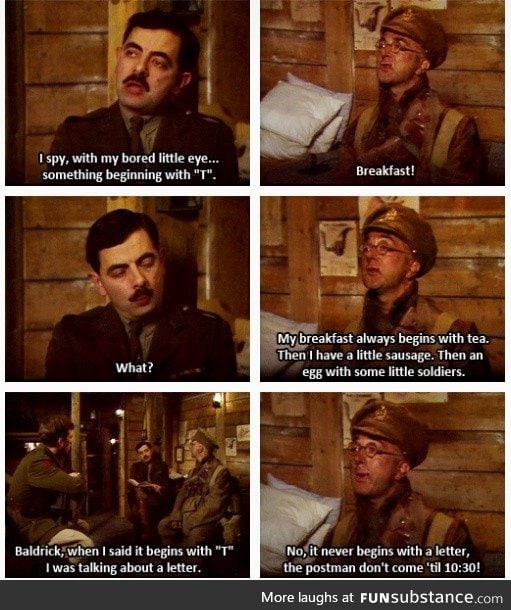 Blackadder Goes Forth I spy