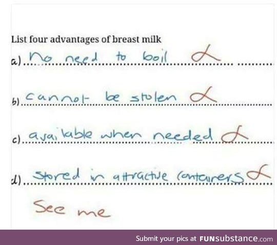 Advantages of breast milk