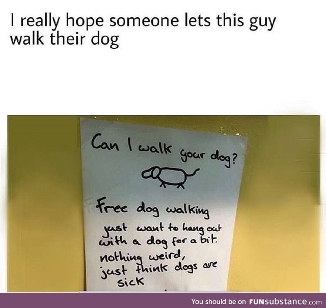 Free dog walker