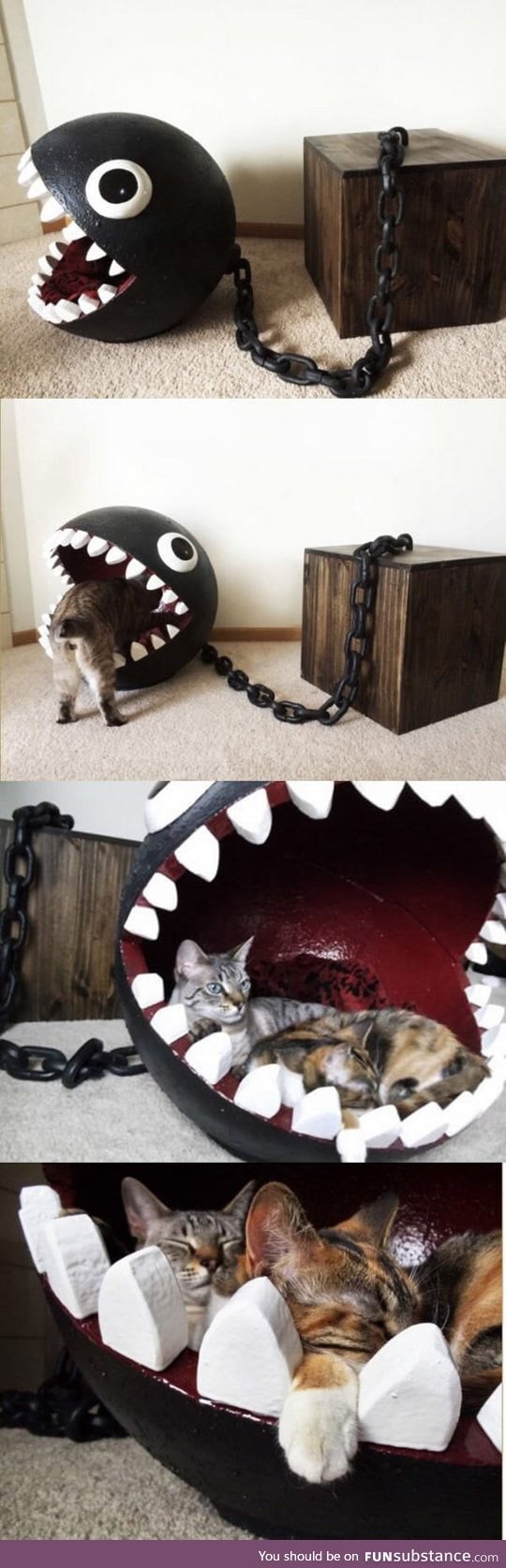 Chomp chomp kitty bed