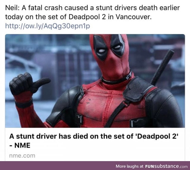 With all the Deadpool posts, RIP