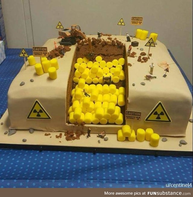 When the radioactive waste manager has a birthday