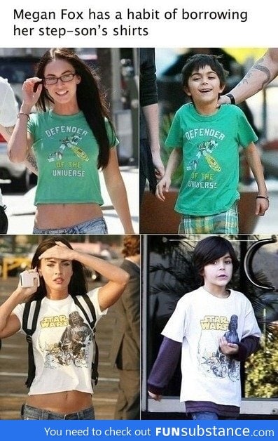 Megan Fox's t-shirts