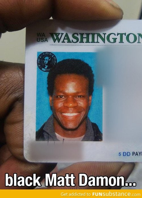 Black Matt Damon is real