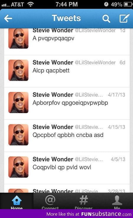 Stevie Wonder's Tweets