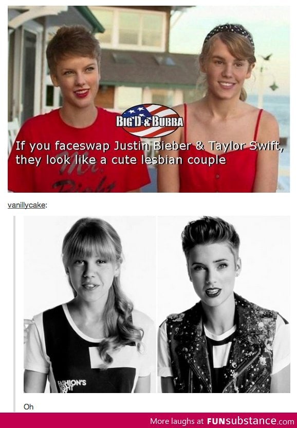 Bieber & Taylor Face Swap