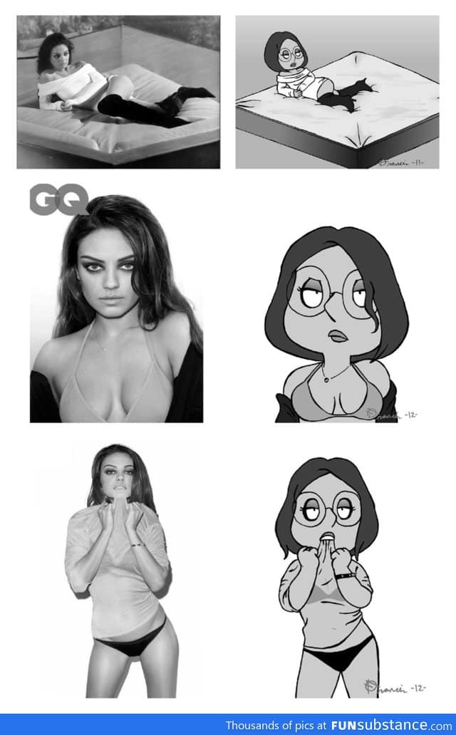 Mila Kunis vs Meg Griffin