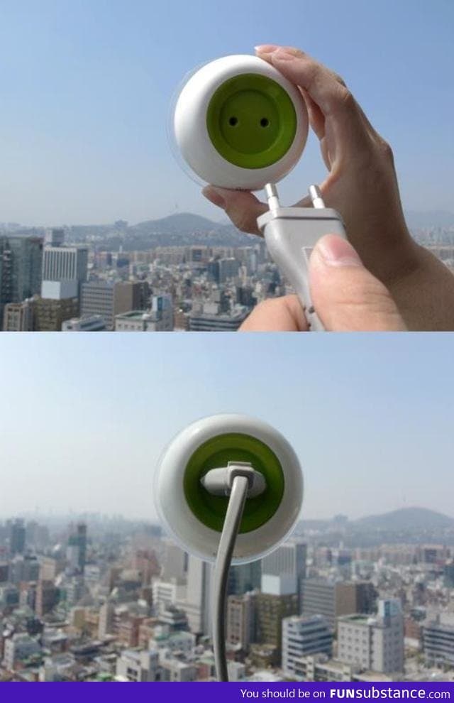 Solar power window plug