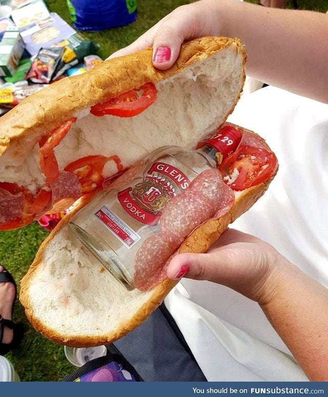 Attempt to smuggle vodka into races via salami sandwich foiled