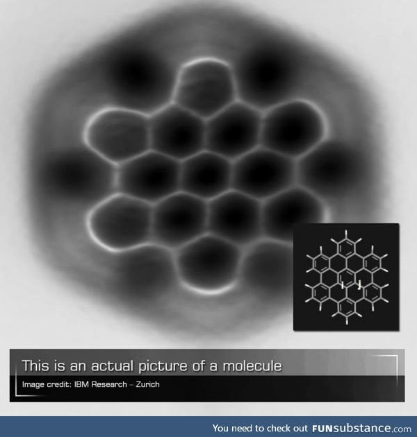 Actual photo of a molecule looks just like diagram