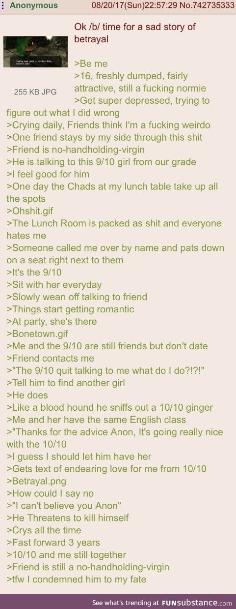 Anon betrays his friend