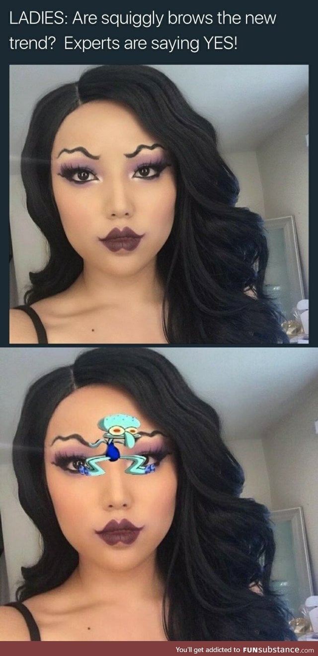 Squiggly brows