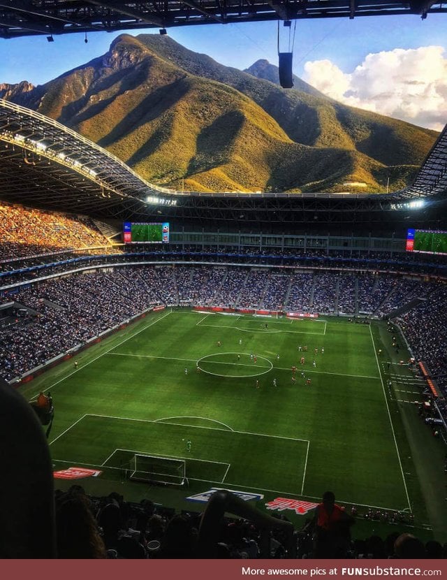 Wonderful view from the Monterrey Stadium, New Mexico