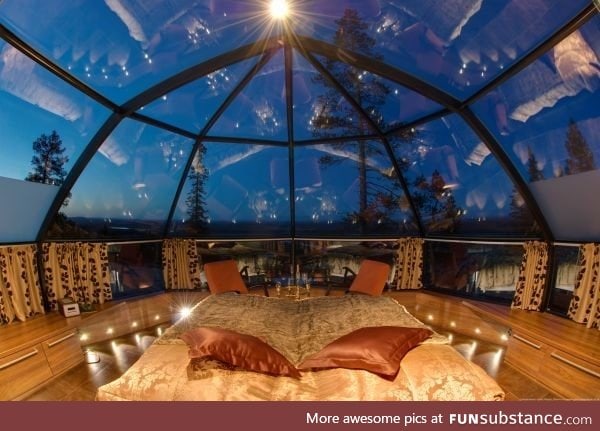 Inside a Glass Igloo