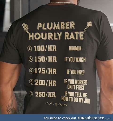 Plumber rates