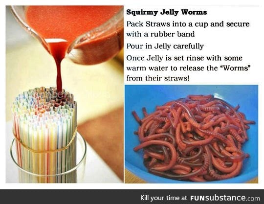 How to easily make jelly worms