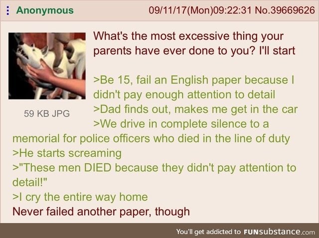 Anon didn't pay attention to detail