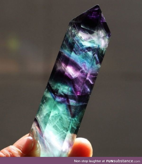 Fluorite obelisk