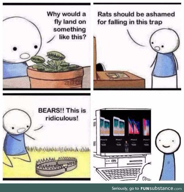 Apple fans be like