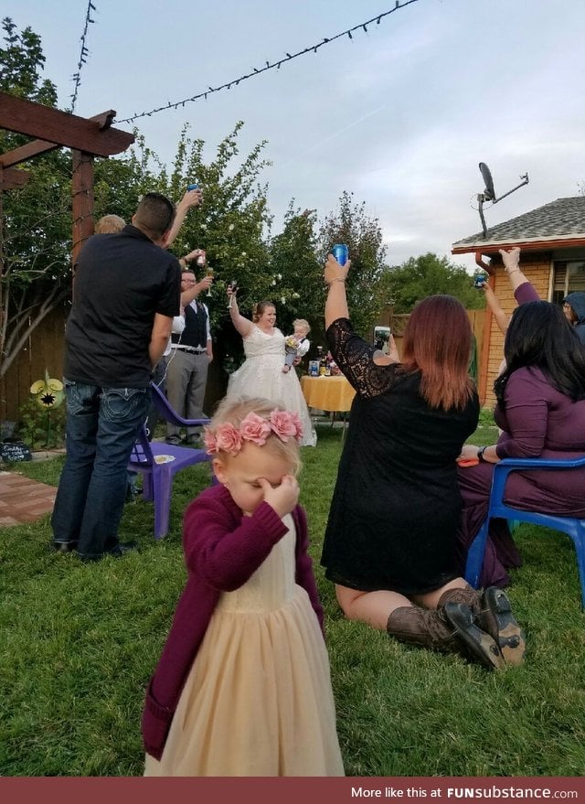 Flower Girl at Wedding