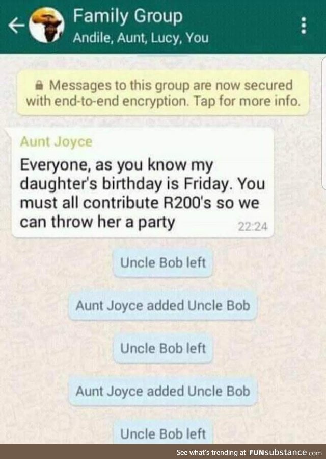 Uncle Bob left