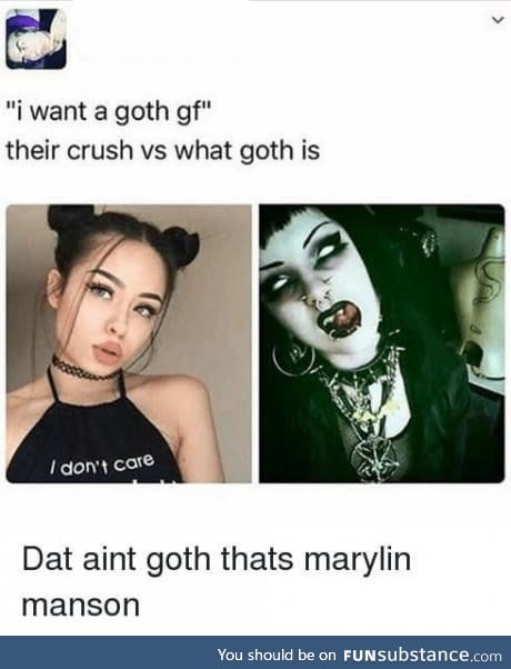 Tfw no big tiddy goth gf