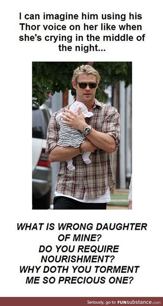 So chris hemsworth has a baby