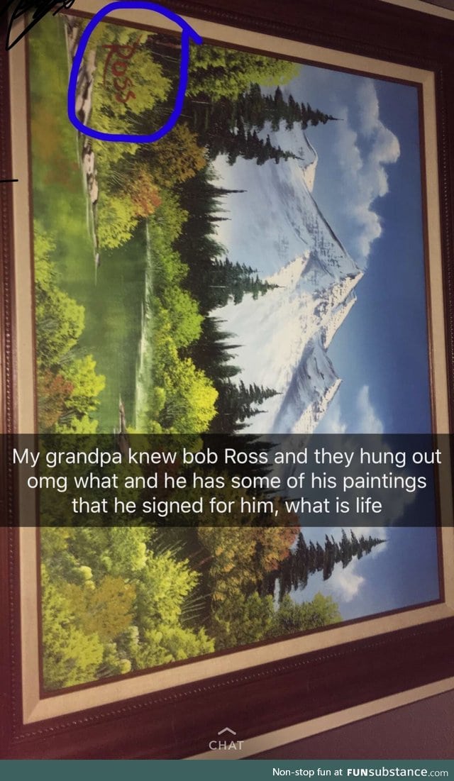 Grandparents bffs with bob Ross