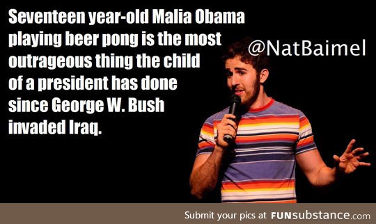 Malia obama caught playing beer pong