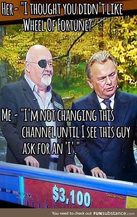 Not going to change this channel!