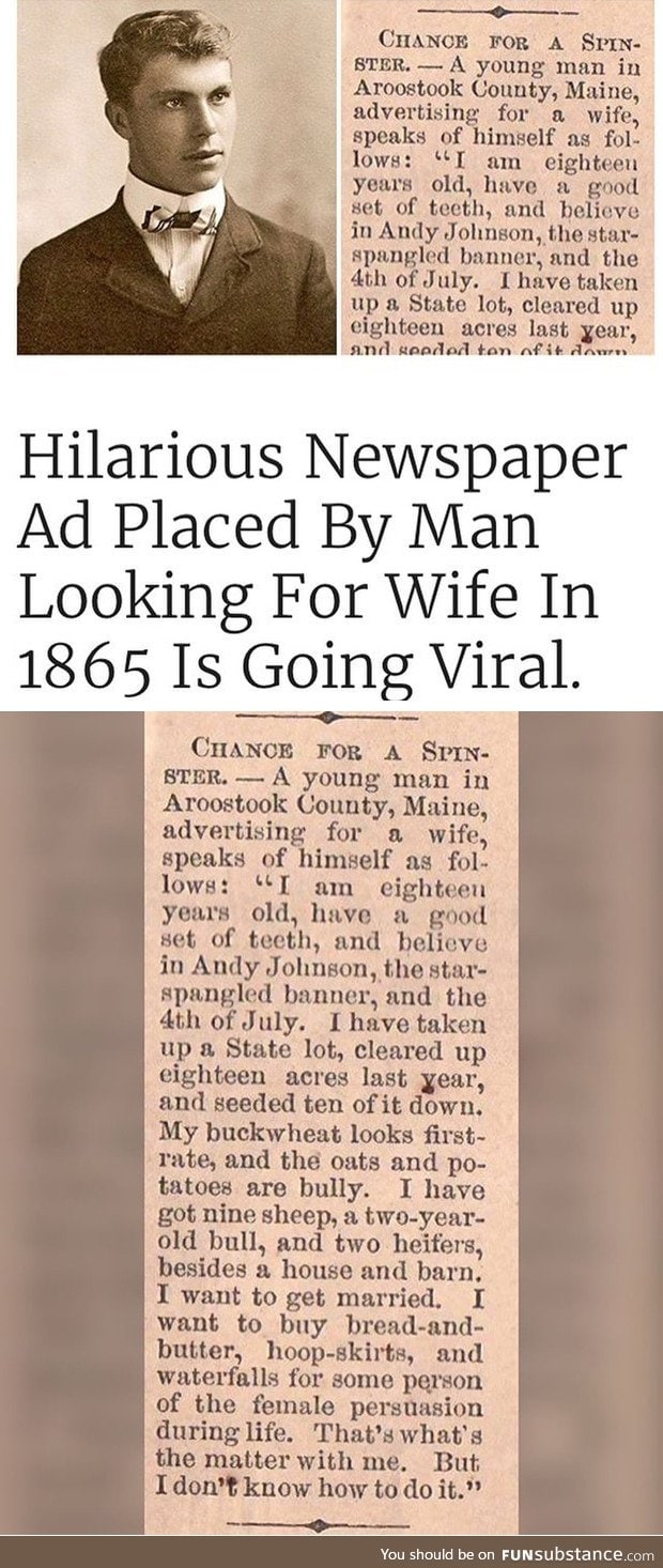 Tinder in 1865