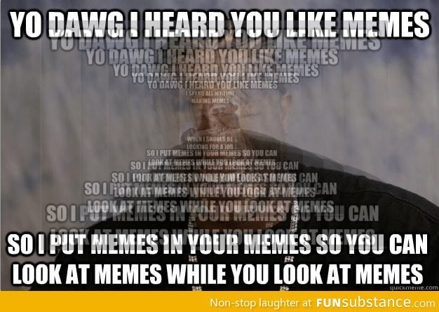 Yo dawg, I heard you like memes