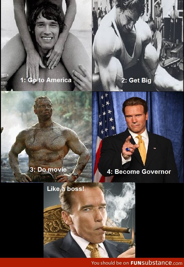 Arnold schwarzenegger is a boss!