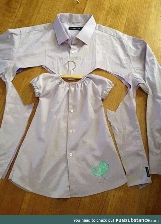 Recycling old shirts