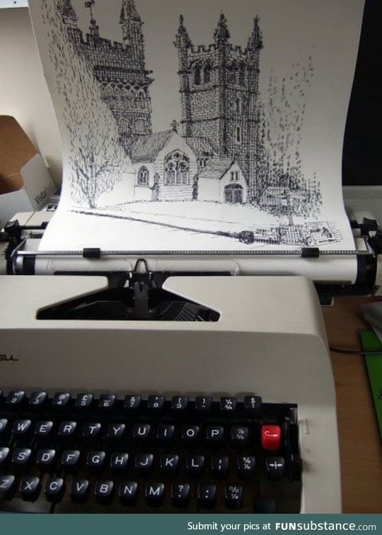 Magnificent typewriter art