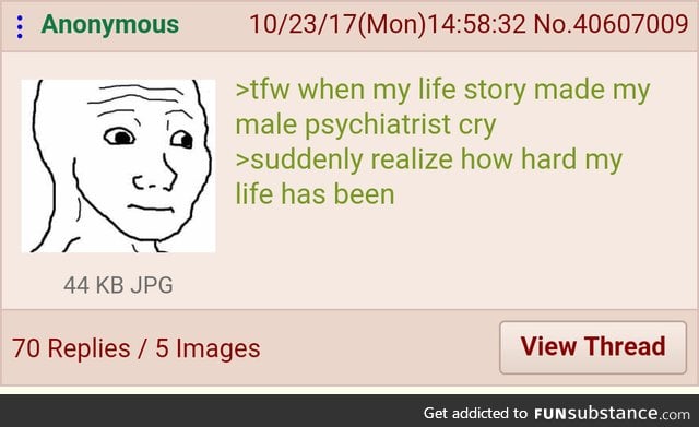 Anon has a realization