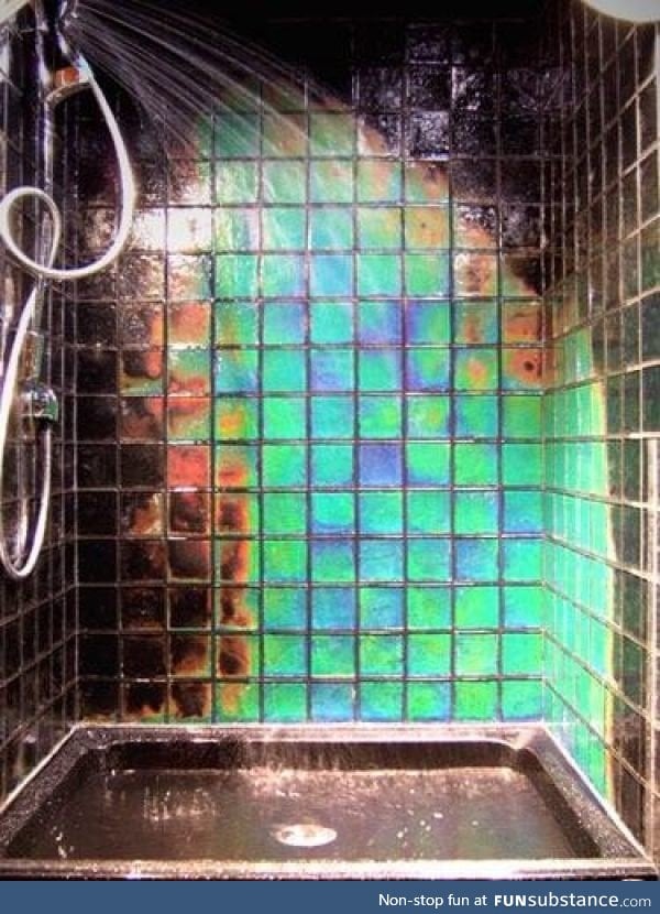 These heat sensitive tiles