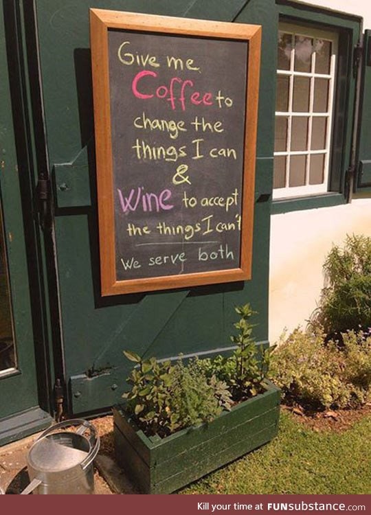 Perfect coffee shop sign